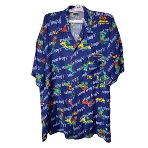 Vintage Senor Frogs Extremely Fun Rags Shirt Mens Size XXL Beach Vacation Party
